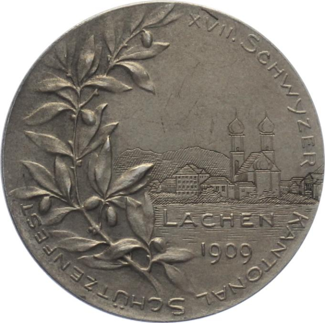 1909 Lachen - Silber - Kantonales Schützenfest Schwyz